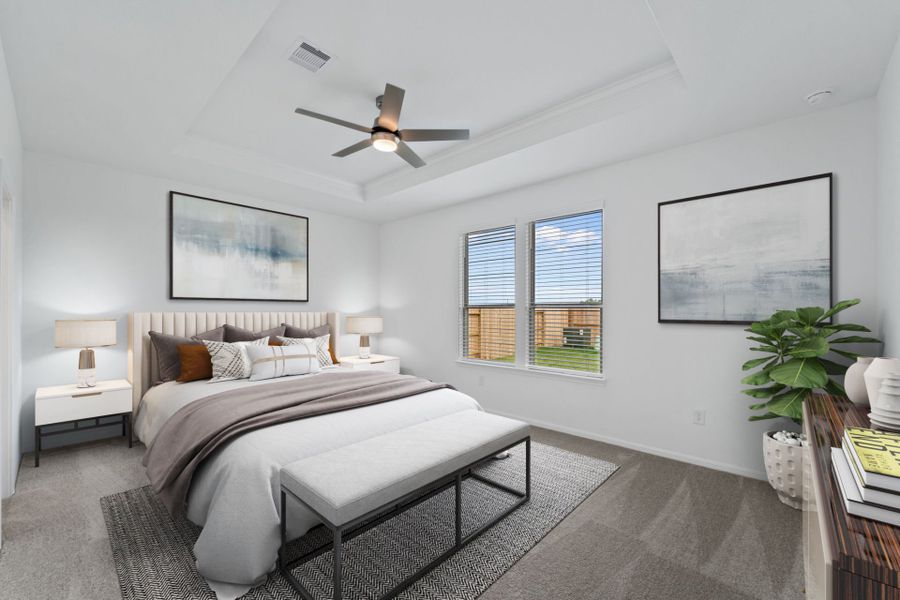 Representative furnished interior of a home built from the Dinero by Centex in Pinara Pines, Conroe (Image 8). Representative furnished interior of a home built from the Dinero by Centex in Pinara Pines, Conroe (Image 8).