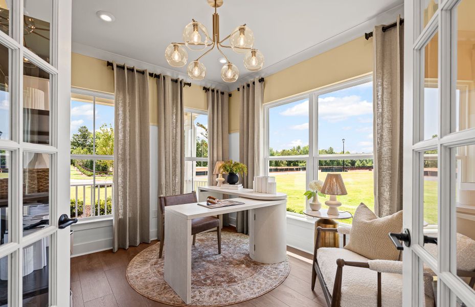 Representative furnished interior of a home built from the Monroe by Pulte Homes in Bleckley Station, Ball Ground (Image 3).