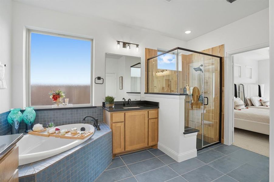 Furnished interior view inside a new home in Kreymer East, Wylie (Image 28).