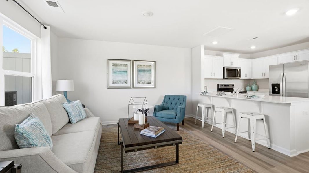 Furnished interior view inside a new home in Tanglewood Townes, Greenville (Image 9).
