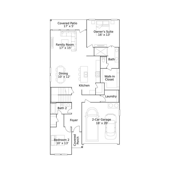 2D floor plan layout of this home in Monarch Landing, Needville, TX (Image 2). 2D floor plan layout of this home in Monarch Landing, Needville, TX (Image 2).
