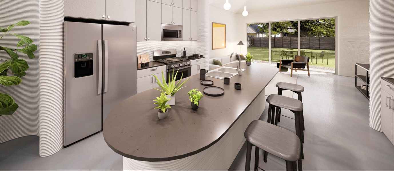 Representative furnished interior of a home built from the Cato by Lennar in Wolf Ranch, Georgetown (Image 4).