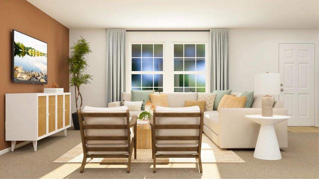 Furnished interior view inside a new home in Waterstone, Kyle (Image 9).