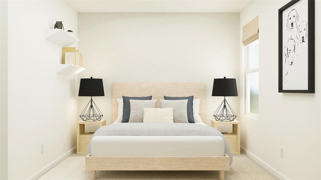 Furnished interior view inside a new home in River Bridge Ranch, San Marcos (Image 25).