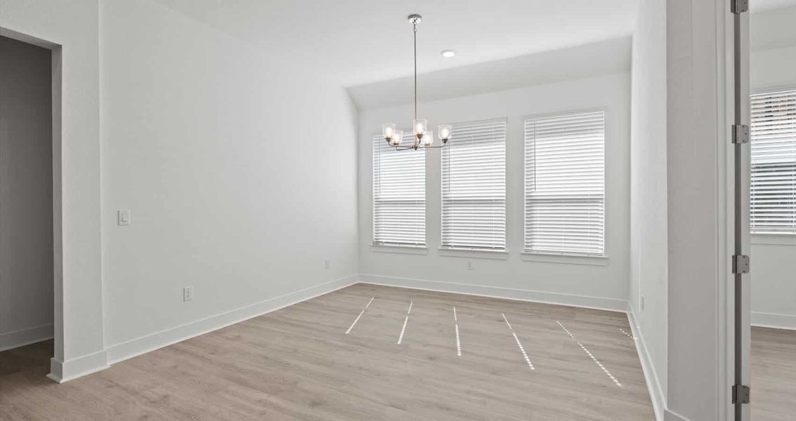Representative unfurnished interior of a home built from the Samantha by Chesmar Homes in Sunfield, Buda (Image 8).