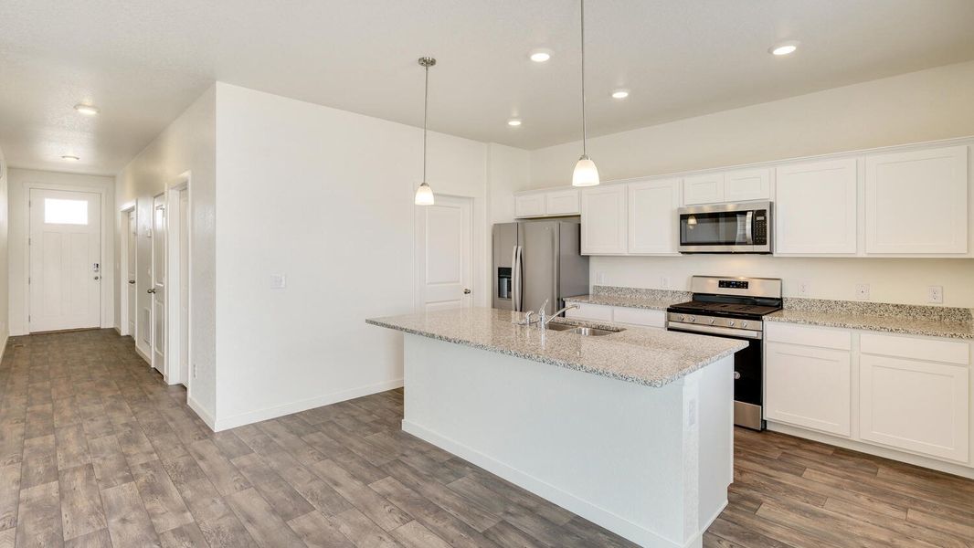 Representative furnished interior of a home built from the Gable by D.R. Horton in Brighton Crossing, Brighton (Image 7).