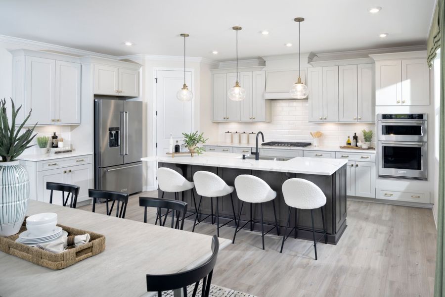 Sequoia Model Dining Area and Kitchen