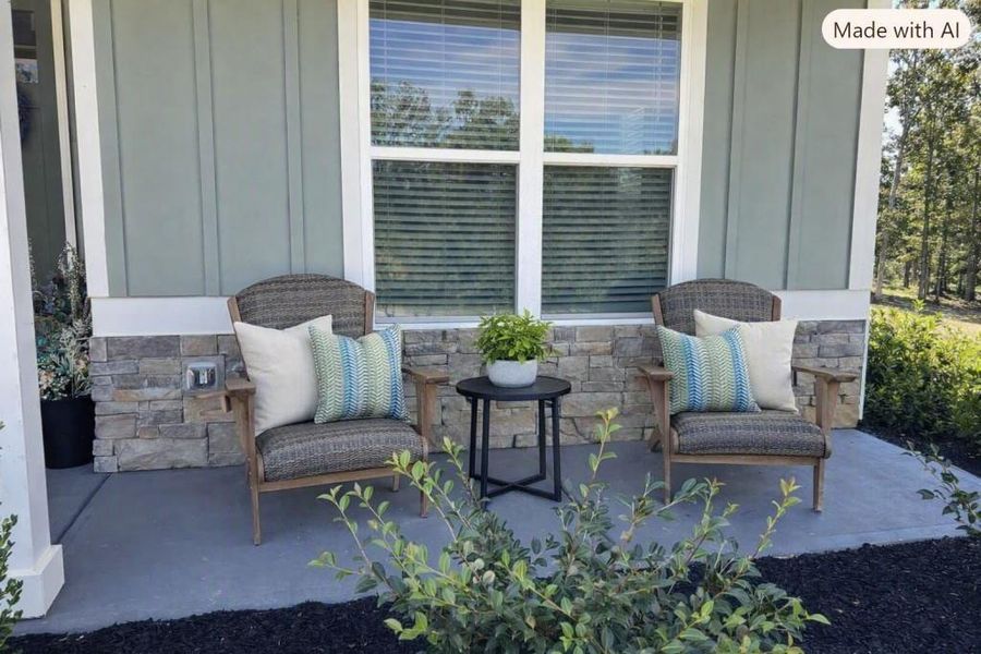 Exterior details and patio area of a home in Griffin Manor, Cartersville (Image 3). Exterior details and patio area of a home in Griffin Manor, Cartersville (Image 3).