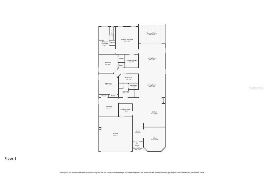 2D floor plan layout of this home in , Apollo Beach, FL (Image 5).