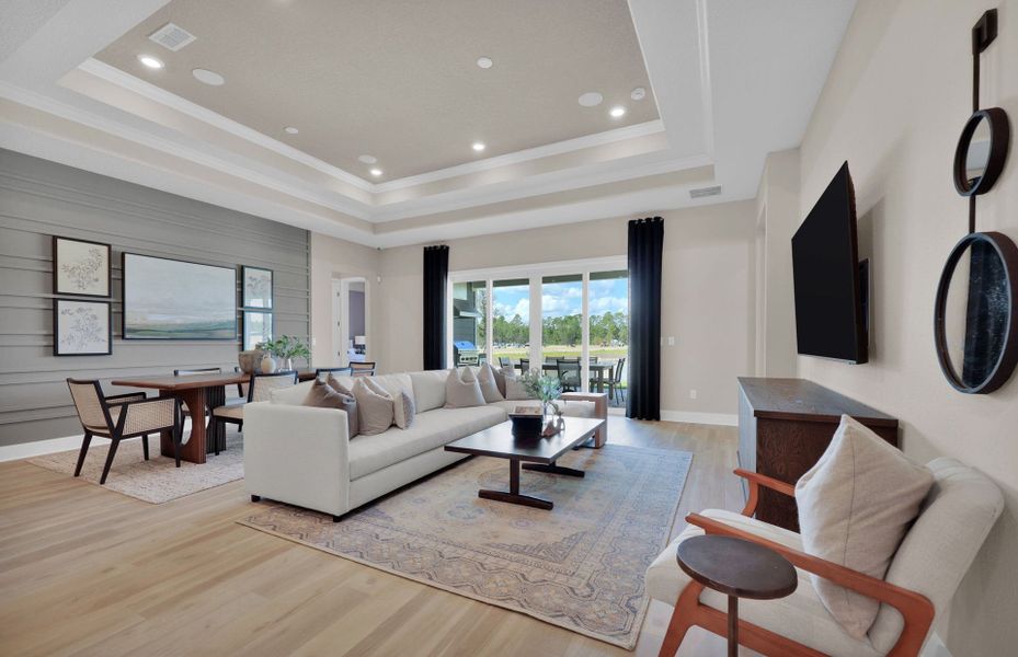 Furnished interior view inside a new home in The Landings at Saint Johns, St. Johns (Image 14).