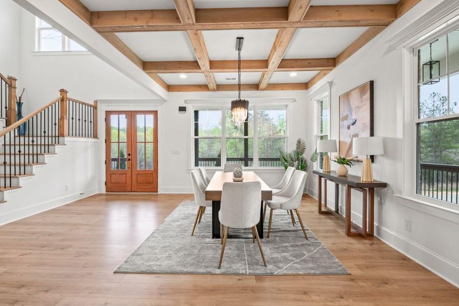 Furnished interior view inside a new home in , Dacula (Image 15).