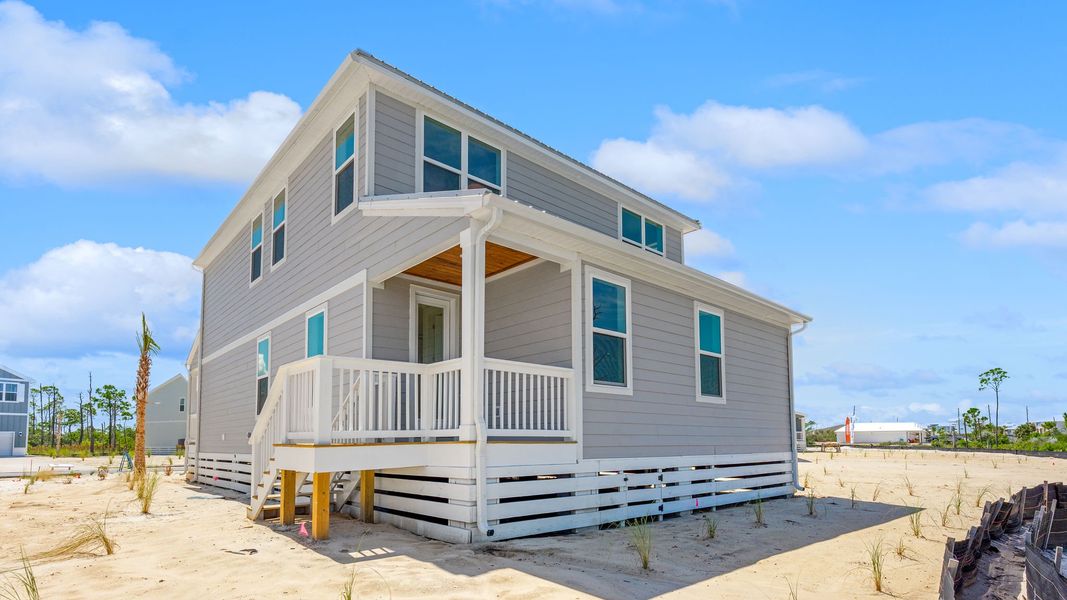 Representative exterior details of a home built from the The Key Largo by D.R. Horton in Redfish Cove at Cape San Blas, Port Saint Joe (Image 3).