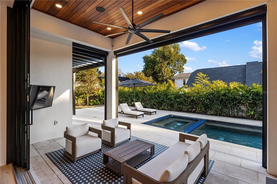 Exterior details and patio area of a home in , Sarasota (Image 32).