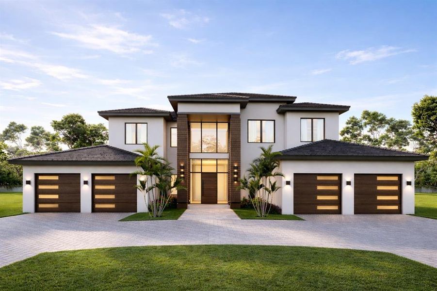Front exterior of a new home in , Eustis, FL, highlighting curb appeal (Image 1). Front exterior of a new home in , Eustis, FL, highlighting curb appeal (Image 1).