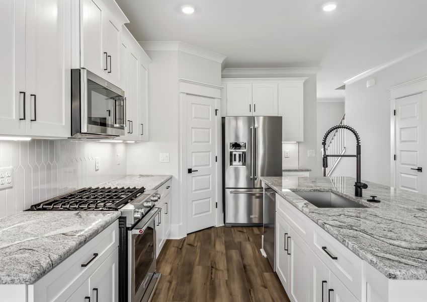 The under cabinet lighting adds a nice ambiance.