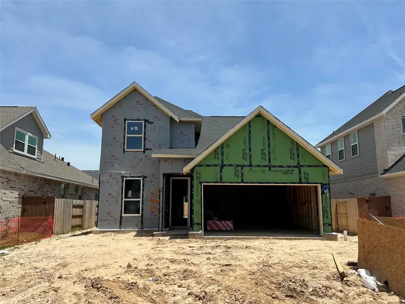 In-progress construction of a new home in , Katy, TX (Image 34).