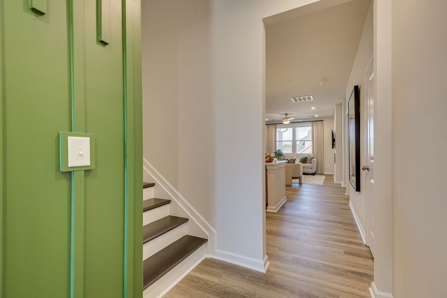 Spacious, unfurnished interior of a new home in The Beacon at Old Peachtree Single Family Homes, Lawrenceville (Image 394).