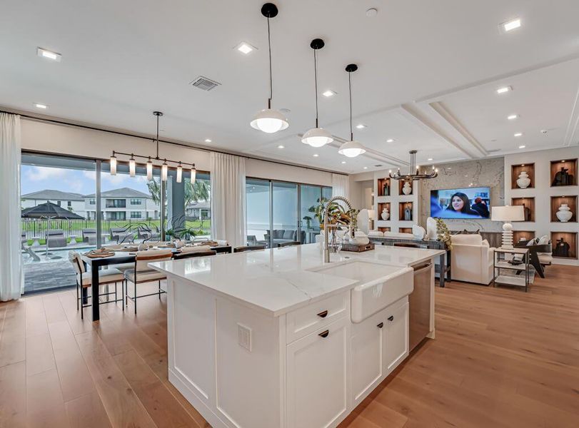 Furnished interior view inside a new home in Apex at Avenir, Palm Beach Gardens (Image 73).