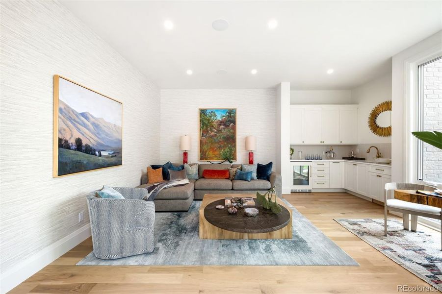 Furnished interior view inside a new home in , Denver (Image 21). Furnished interior view inside a new home in , Denver (Image 21).