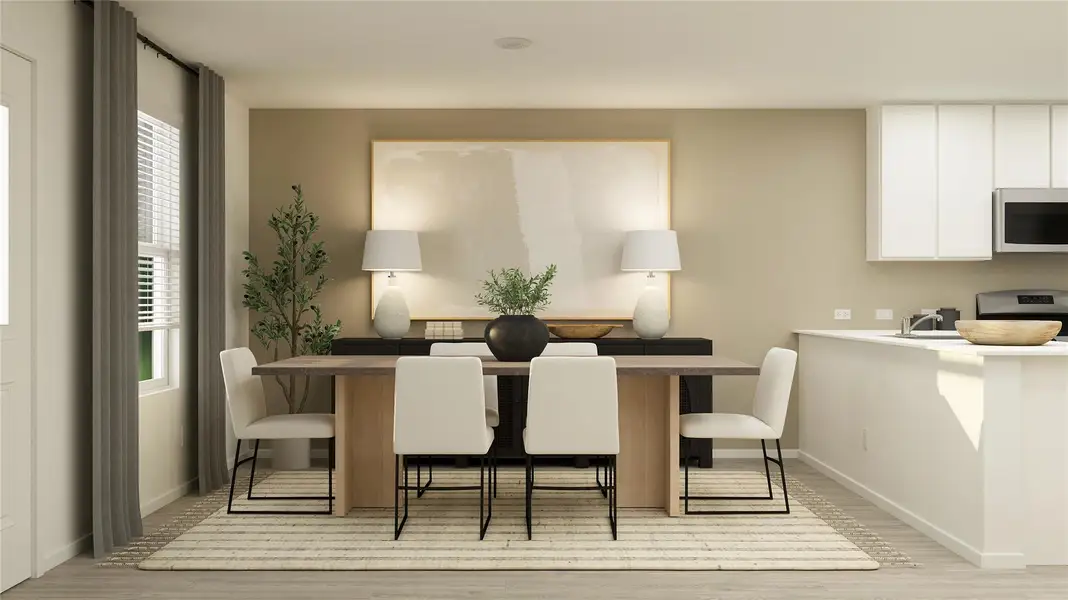 Furnished interior view inside a new home in Bertram Oaks: Majors Collection, Bertram (Image 10).