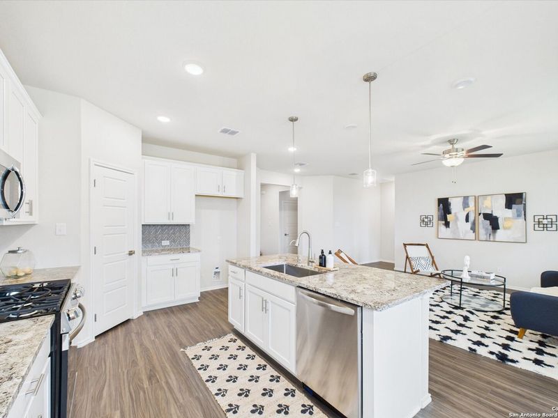 Furnished interior view inside a new home in Bricewood, San Antonio (Image 14).
