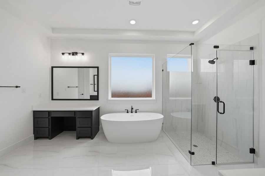 Furnished interior view inside a new home in Park Place - 80' Lots, Prosper (Image 12). Furnished interior view inside a new home in Park Place - 80' Lots, Prosper (Image 12).