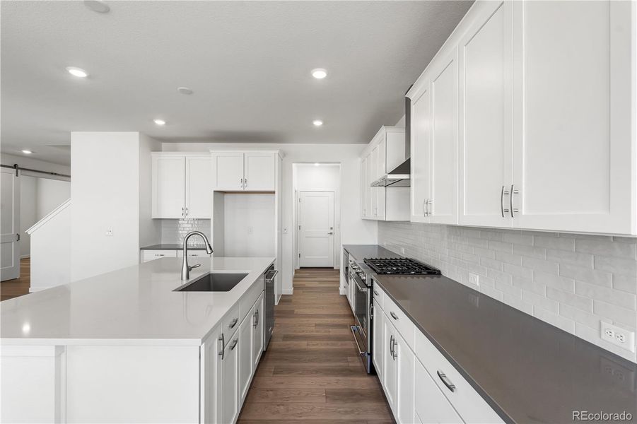 Furnished interior view inside a new home in Harmony at Solstice, Littleton (Image 15).