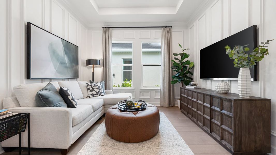 Representative furnished interior of a home built from the Pallazio II by Taylor Morrison in Skye Ranch Community Group Page, Sarasota (Image 12). Representative furnished interior of a home built from the Pallazio II by Taylor Morrison in Skye Ranch Community Group Page, Sarasota (Image 12).