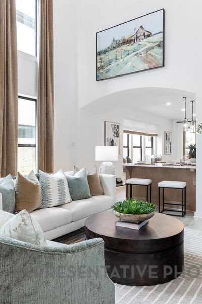 Furnished interior view inside a new home in Santa Rita Ranch: 40-45ft. lots, Liberty Hill (Image 11).