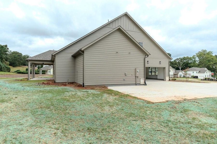 Exterior details and patio area of a home in , Hoschton (Image 35).
