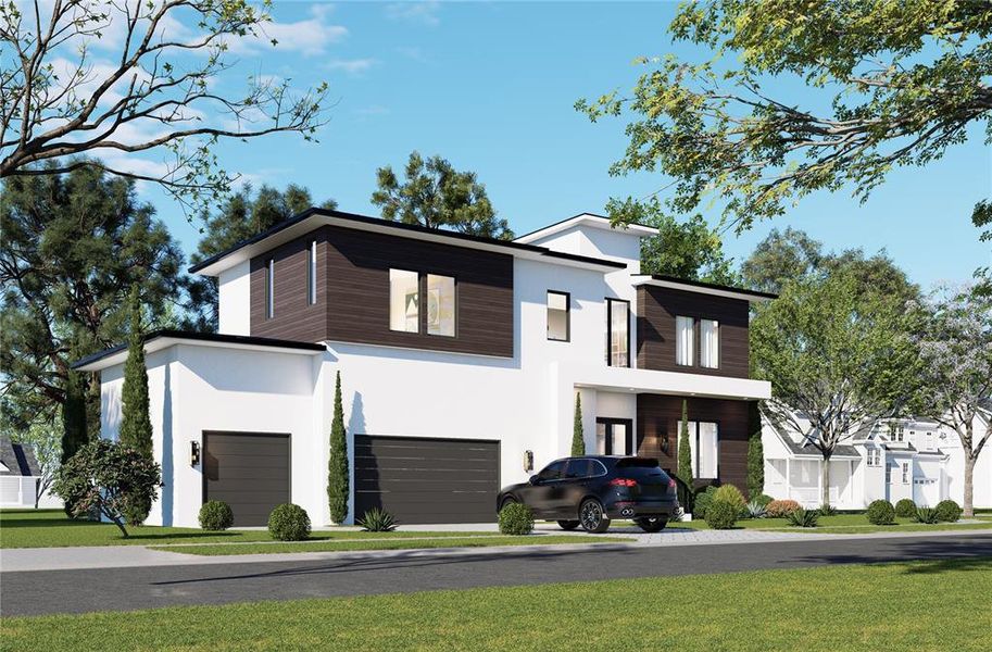 Front exterior of a new home in , Tampa, FL, highlighting curb appeal (Image 2). Front exterior of a new home in , Tampa, FL, highlighting curb appeal (Image 2).