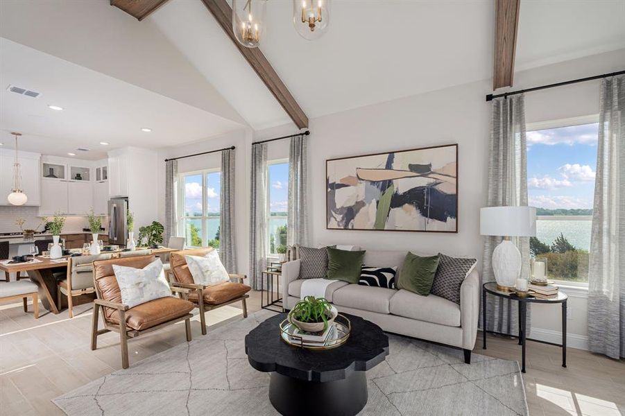 Furnished interior view inside a new home in , Rowlett (Image 3). Furnished interior view inside a new home in , Rowlett (Image 3).