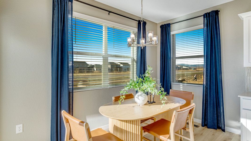 Furnished interior view inside a new home in The Ridge at Lorson Ranch, Colorado Springs (Image 6).