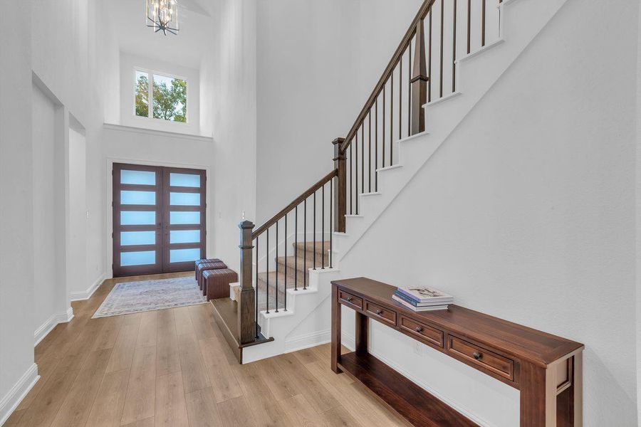 Furnished interior view inside a new home in The Highlands - 65', Porter (Image 6). Furnished interior view inside a new home in The Highlands - 65', Porter (Image 6).