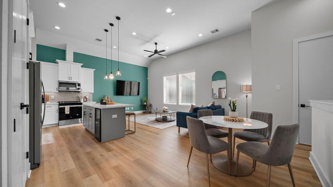 Furnished interior view inside a new home in Highland Heights, Houston (Image 5).