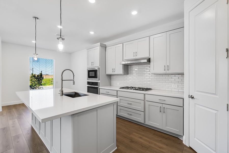 Furnished interior view inside a new home in Cross Creek Meadows, Celina (Image 8).