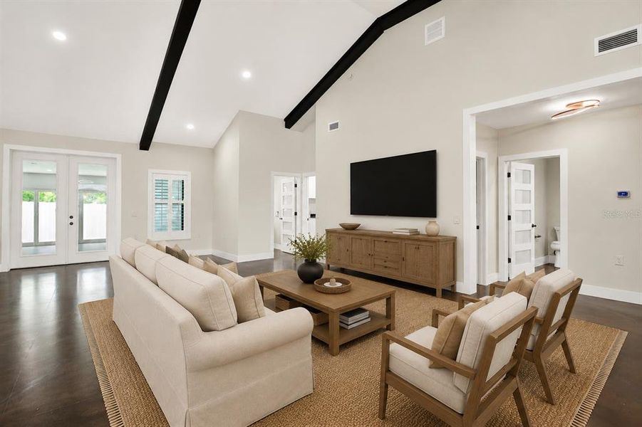 Furnished interior view inside a new home in , Webster (Image 12).