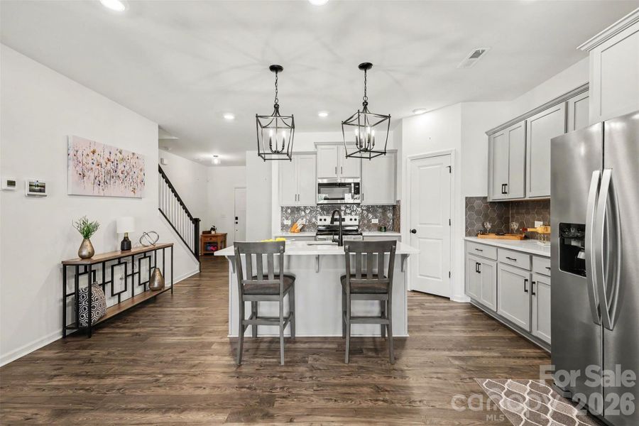 Furnished interior view inside a new home in , Clover (Image 19).