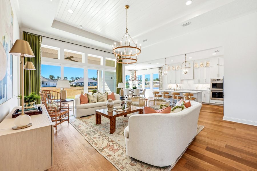 Furnished interior view inside a new home in Amelia National Country Club, Fernandina Beach (Image 9).