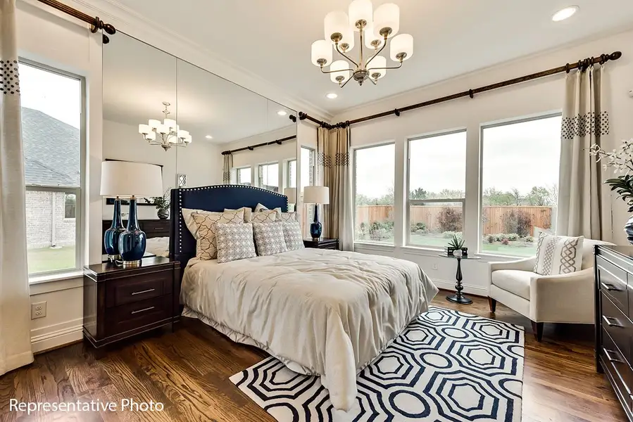 Representative furnished interior of a home built from the Alexandria II by Grand Homes in Grand Oaks, Celina (Image 10).