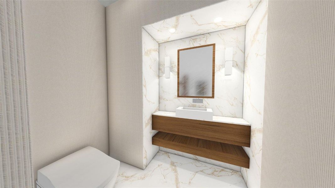 Powder Room Rendering