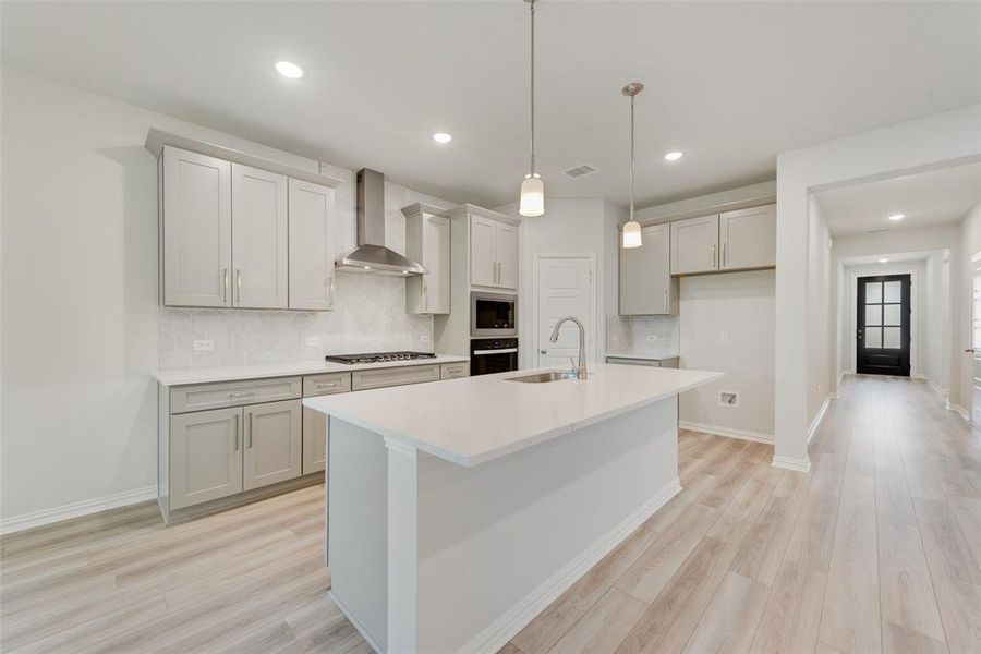 Furnished interior view inside a new home in Arbors at Legacy Hills, Celina (Image 7). Furnished interior view inside a new home in Arbors at Legacy Hills, Celina (Image 7).