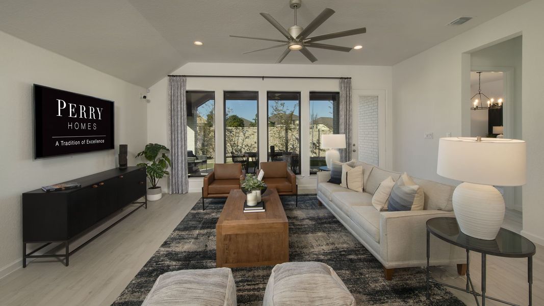 Furnished interior view inside a new home in Meadows of Mill Creek, Seguin (Image 39).