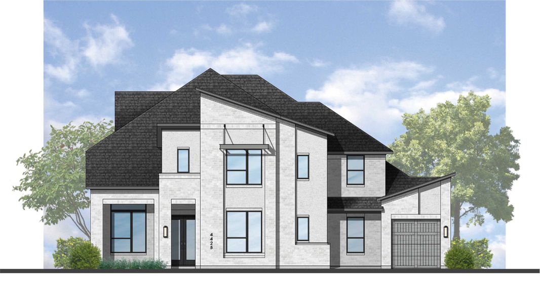 Representative rendering of the exterior for the Varese Plan by Highland Homes (Image 6).