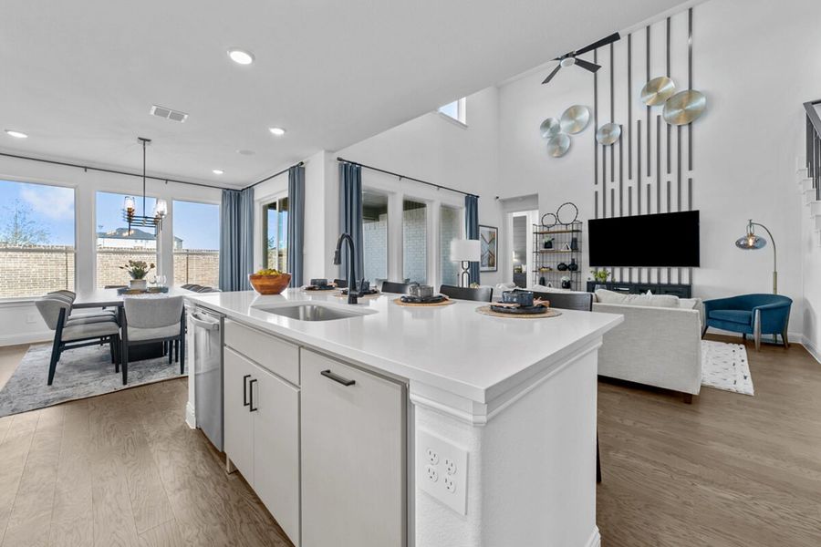 Representative furnished interior of a home built from the Rainer by Landon Homes in Lexington Frisco, Frisco (Image 26).