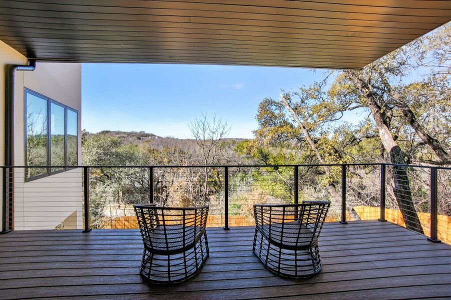 Exterior details and patio area of a home in , West Lake Hills (Image 25).