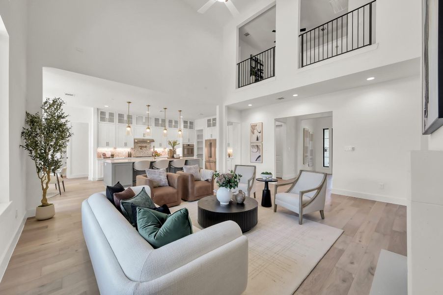 Furnished interior view inside a new home in , Houston (Image 6). Furnished interior view inside a new home in , Houston (Image 6).