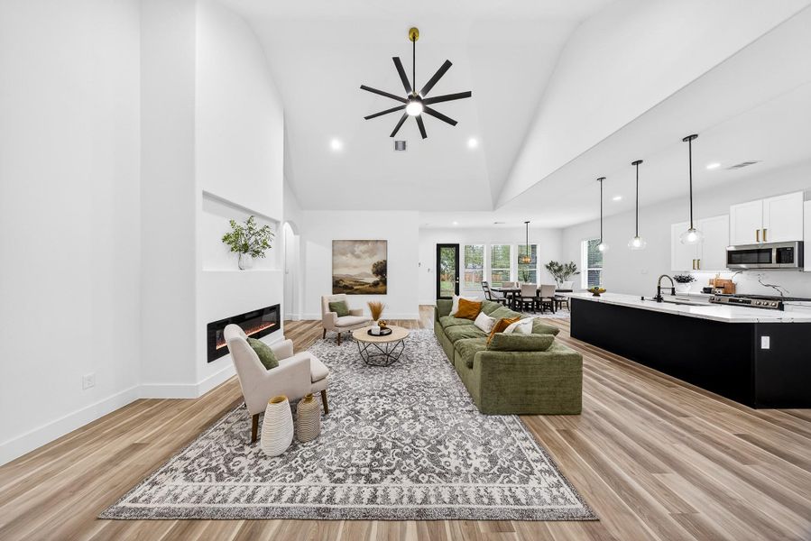 Furnished interior view inside a new home in , New Caney (Image 5).