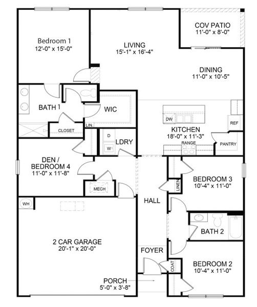 2D floor plan layout of this home in Sease's Pond, Gilbert, SC (Image 2). 2D floor plan layout of this home in Sease's Pond, Gilbert, SC (Image 2).