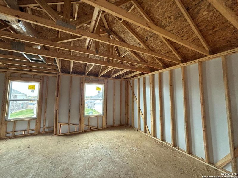 In-progress construction of a new home in The Heights at Saddlebrook Ranch 60's, Schertz, TX (Image 23).